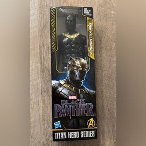 Marvel Black Panther Erik Killmonger Figure in Black and Gold